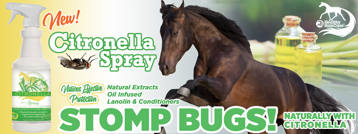 Citronella Horse Spray Stomp Bugs Naturally